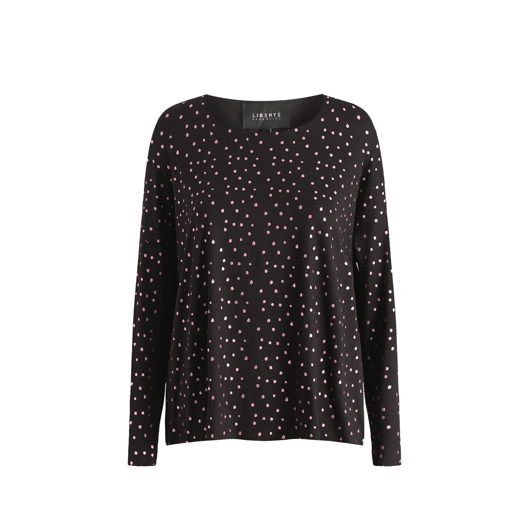 Liberté - Alma LS Top, 9504 - Black Pink Holographic Dot