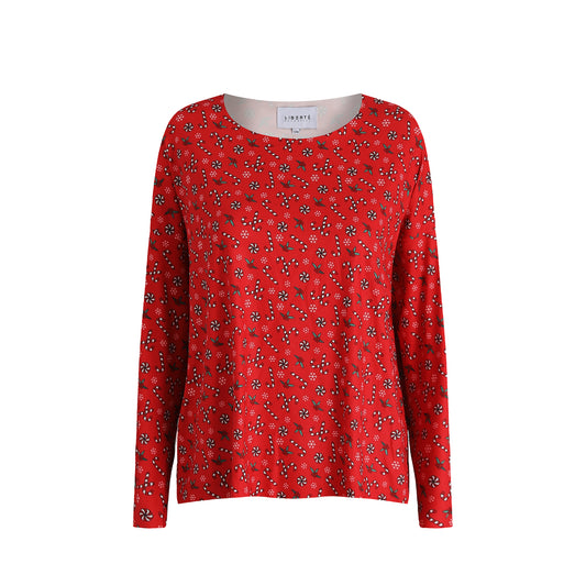 Liberté - Alma LS Top, 9504 - Candycane Red