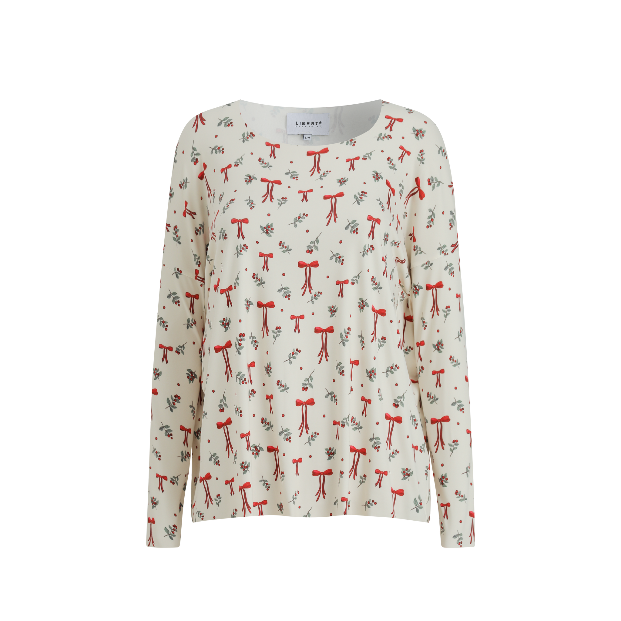Liberté - Alma LS Top, 9504 - Red Bow Creme