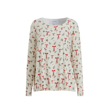 Liberté - Alma LS Top, 9504 - Red Bow Creme