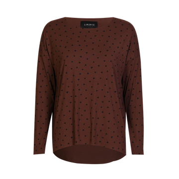 Liberté - Alma LS Top, 9504 - Brown Black Heart