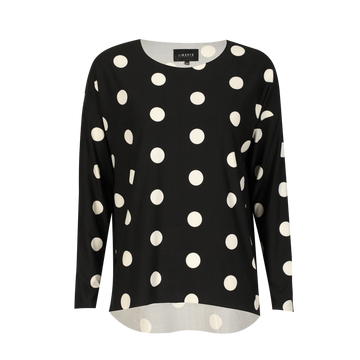Liberté - Alma LS Top, 9504 - Black Big Dot