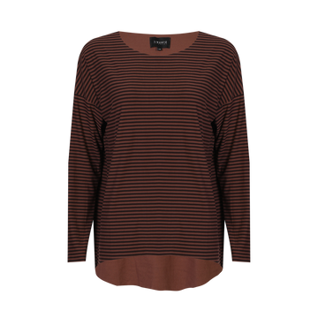 Liberté - Alma LS Top, 9504 - Espresso Stripe