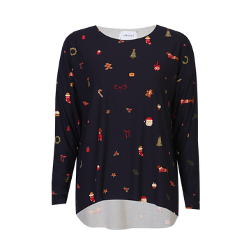 Liberté - Alma LS Top, 9504 - Dog Navy