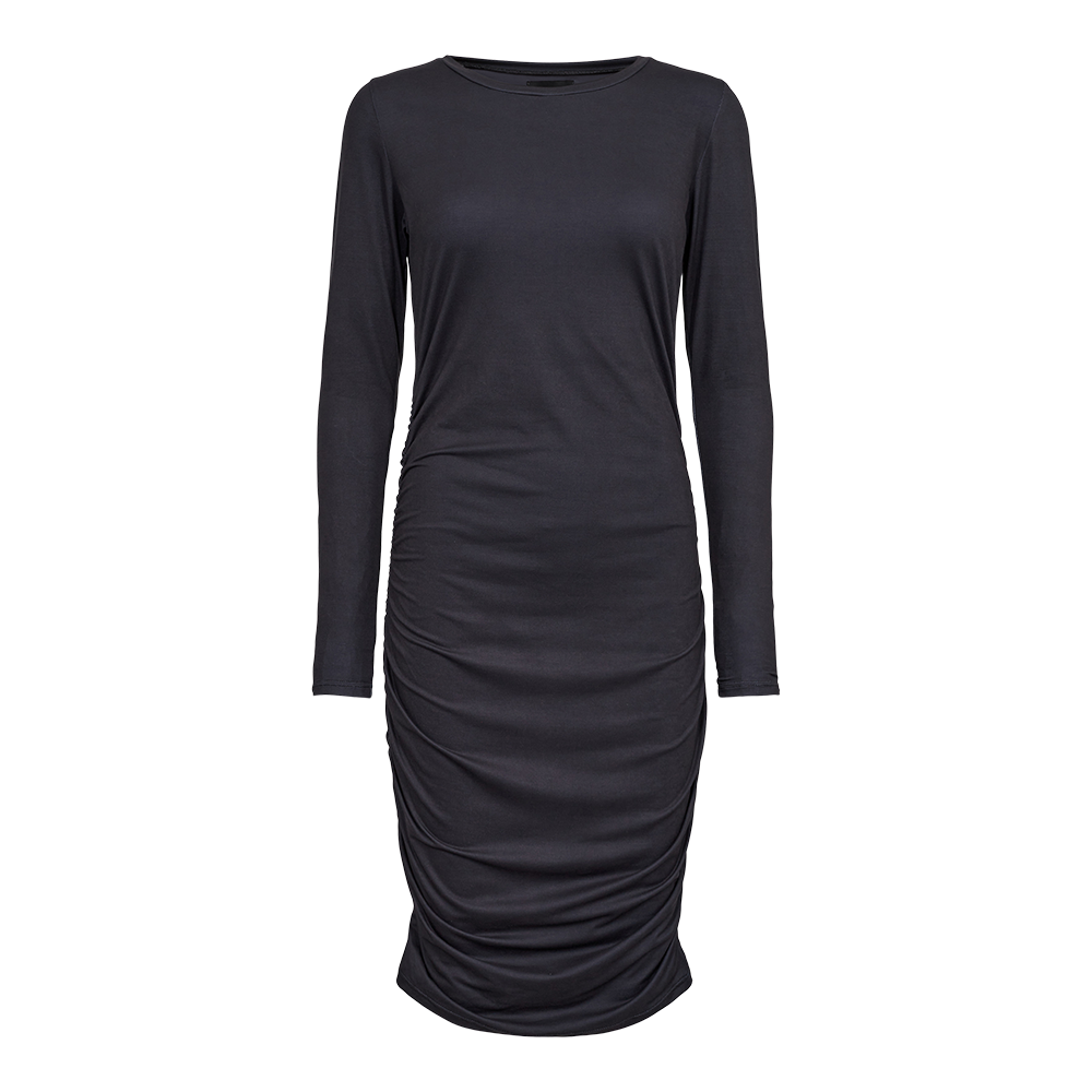 Liberté - Alma Long Dress LS, 9506 - Deep Dark Grey