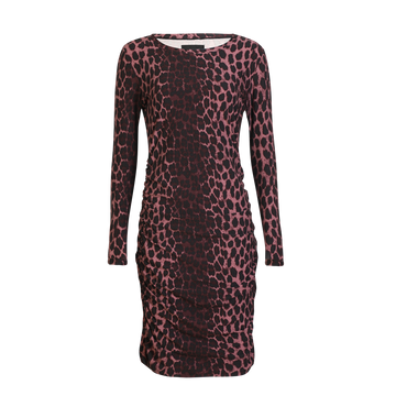 Liberté - Alma Long Dress LS, 9506 - Bordeaux Lux Leo