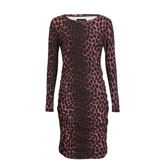 Liberté - Alma Long Dress LS, 9506 - Bordeaux Lux Leo