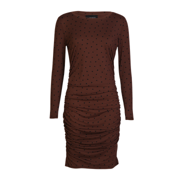 Liberté - Alma Long Dress LS, 9506 - Brown Black Heart