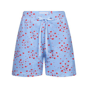 Liberté - Alma Shorts, 9517 - Light Blue Pink Heart