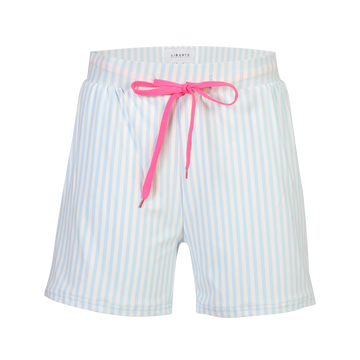 Liberté - Alma Shorts, 9517 - Light Blue Creme Small Stripe
