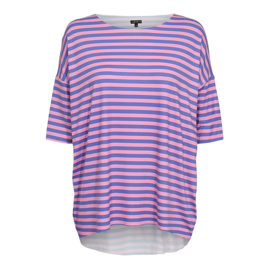 Liberté - Alma T-shirt SS, 9519 - Blue Pink Stripe