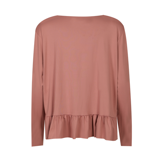 Liberté - Alma LS Frill T-shirt, 9557 - Nostalgia Rose