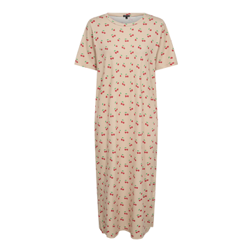 Liberté - Alma T-shirt Dress SS, 9562 - Sand Heart Cherry