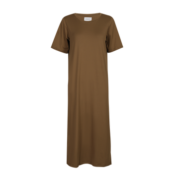 Liberté - Alma T-shirt Dress SS, 9562 - Shitake Brown