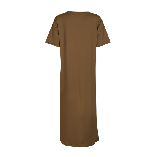 Liberté - Alma T-shirt Dress SS, 9562 - Shitake Brown