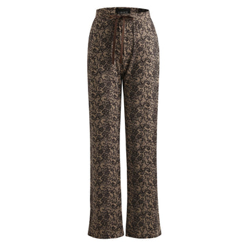 Liberté - Alma Wide Pants, 9564 - Mocca Brown Lace