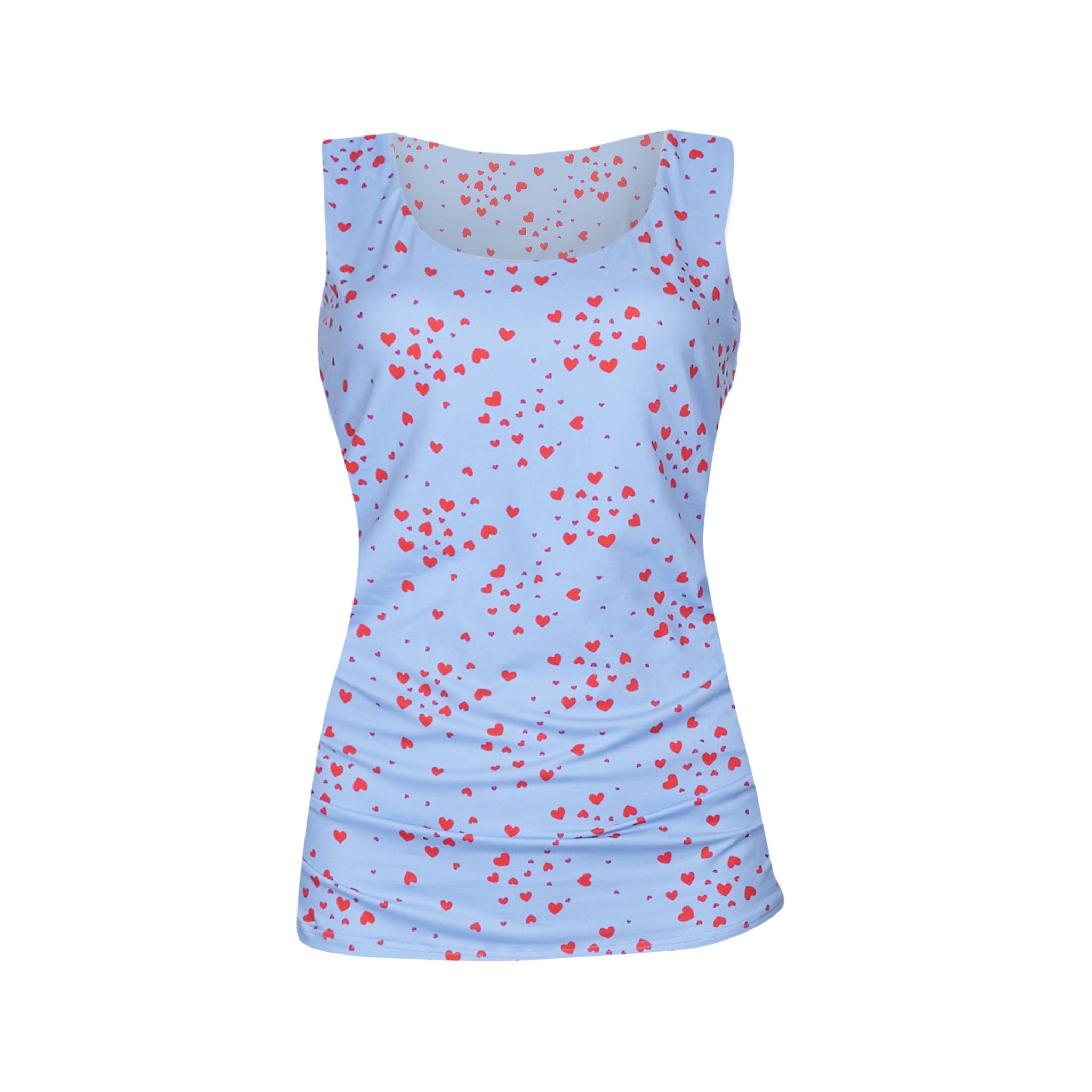 Liberté - Alma SL Turn Top, 9580 - Light Blue Pink Heart