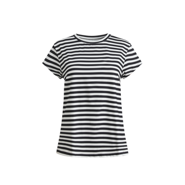 Liberté - Alma U T-shirt SS, 9581 - Black Creme Stripe