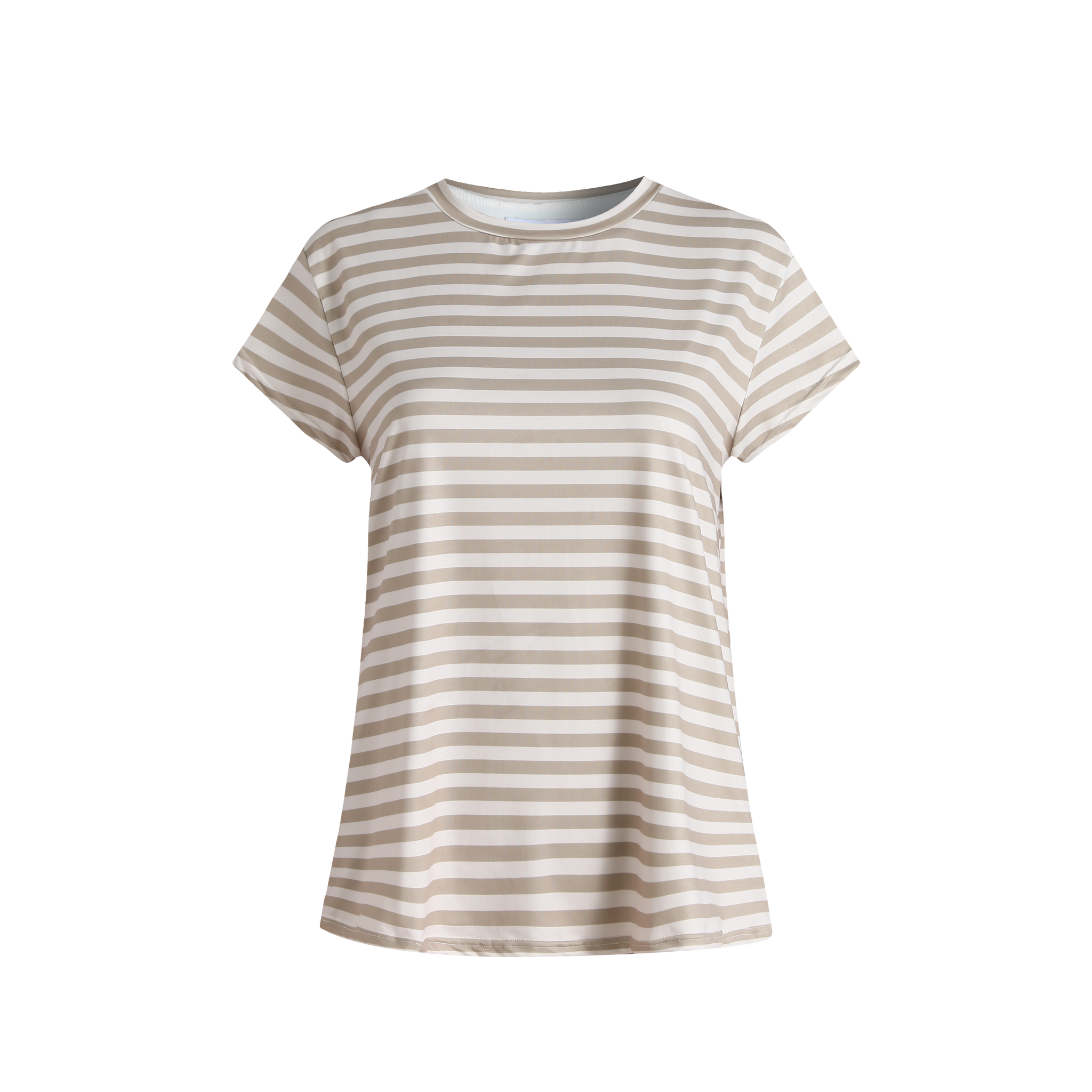 Liberté - Alma U T-shirt SS, 9581 - Sand Ivory Stripe