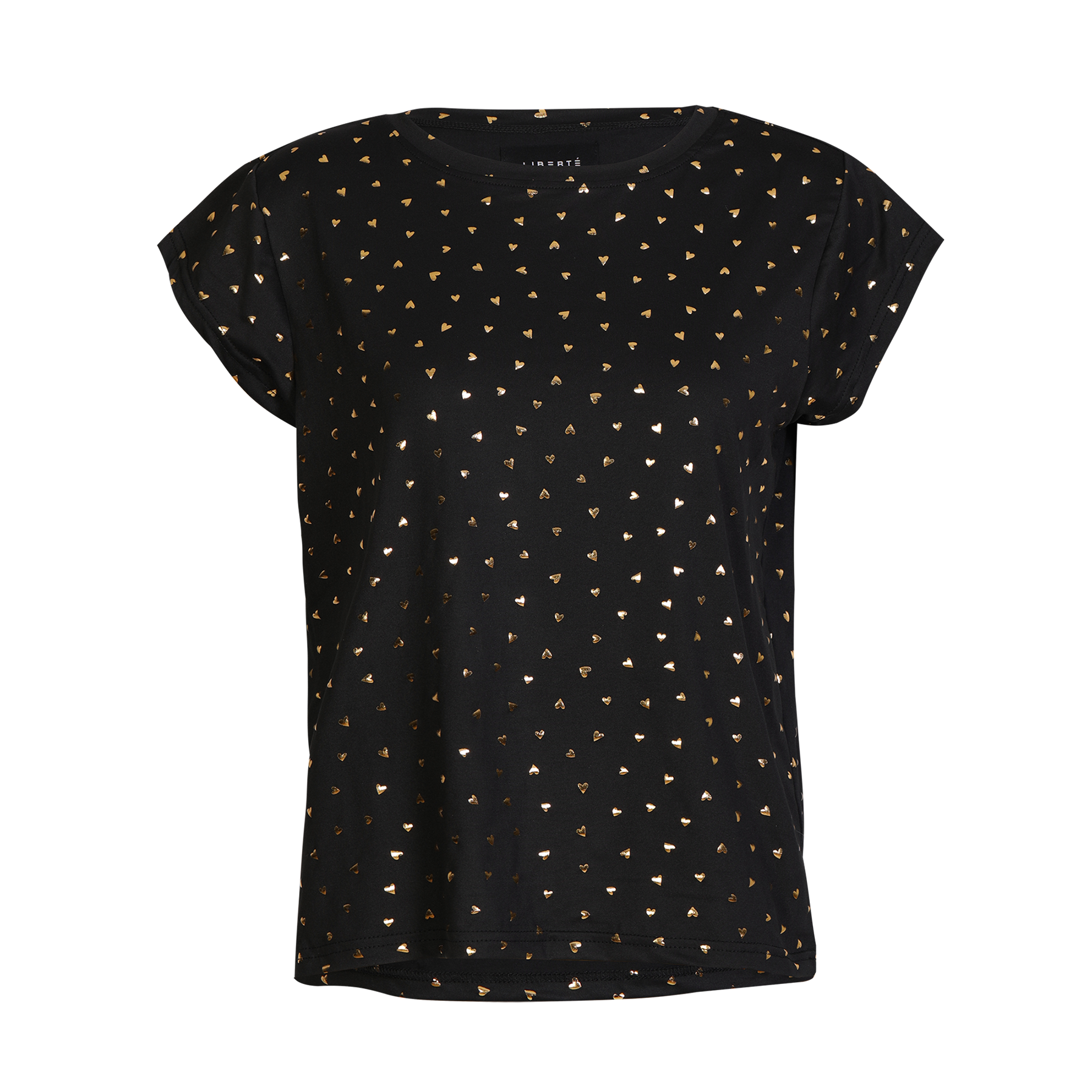 Liberté - Alma U T-shirt SS, 9581 - Black Gold Heart