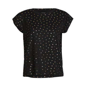 Liberté - Alma U T-shirt SS, 9581 - Black Gold Heart