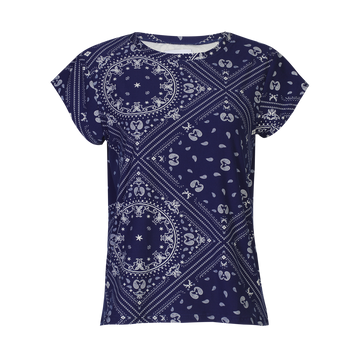 Liberté - Alma U T-shirt SS, 9581 - Blue Scarf