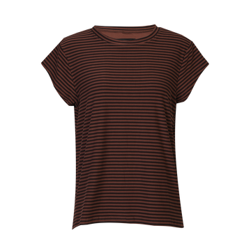 Liberté - Alma U T-shirt SS, 9581 - Espresso Stripe