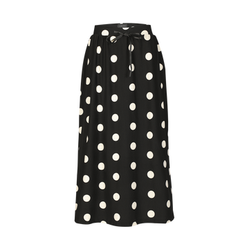 Liberté - Alma Loose Skirt, 9582 - Black Big Dot