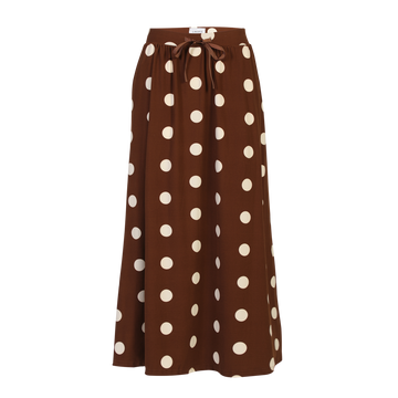 Liberté - Alma Loose Skirt, 9582 - Brown Creme Dot