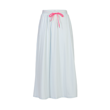 Liberté - Alma Loose Skirt, 9582 - Light Blue Creme Small Stripe