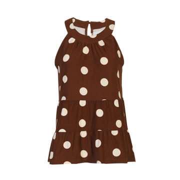 Liberté - Alma Anni Top, 9590 - Brown Creme Dot