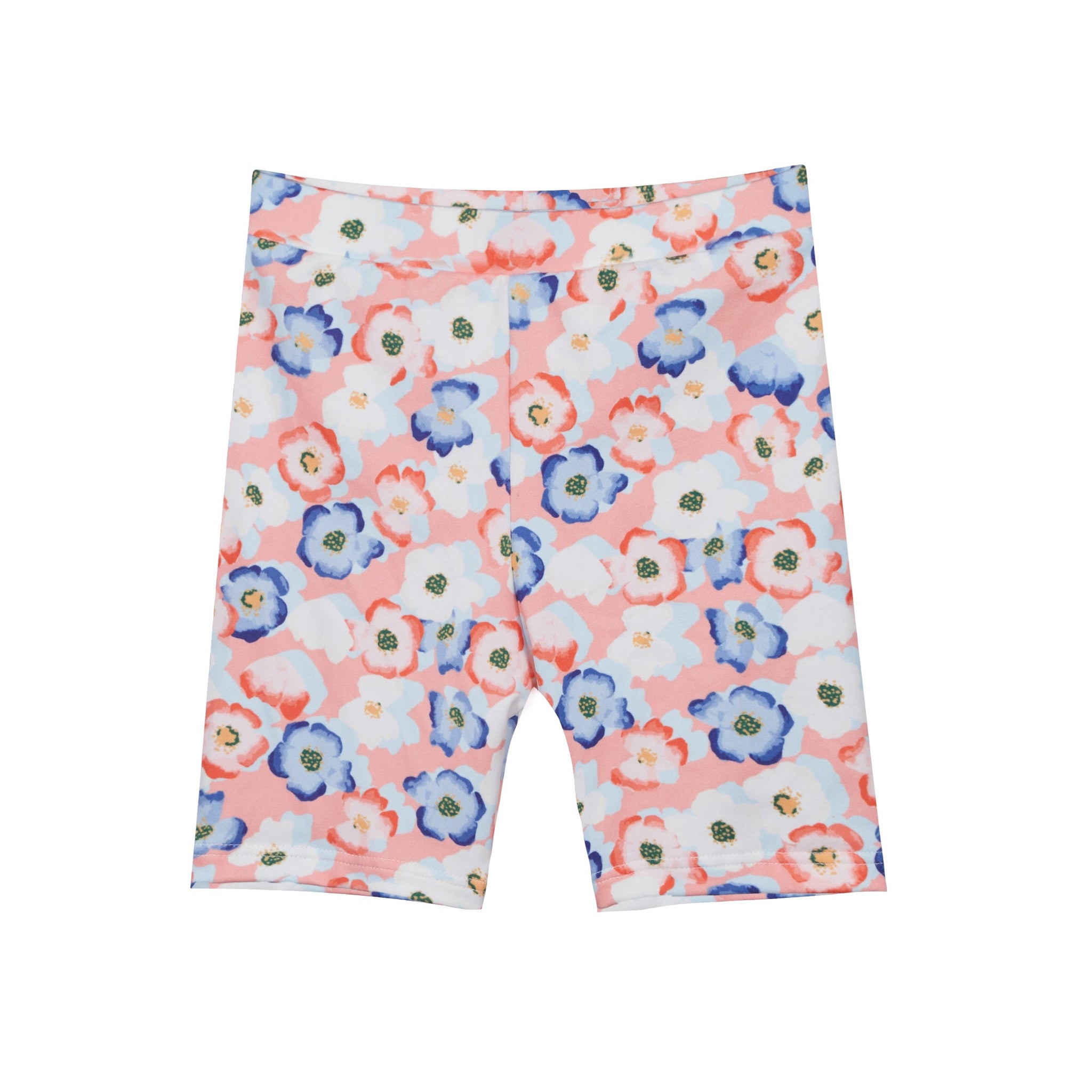 Liberté - Alma KIDS Bicycle Shorts, 9651 - Peachy Blue Flower