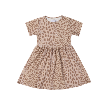 Liberté - Alma KIDS Babydoll Dress SS, 9652 - Desert Lux Leo