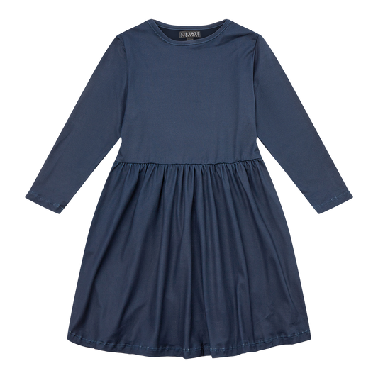 Liberté - Alma KIDS LS Babydoll Dress, 9658 - Navy