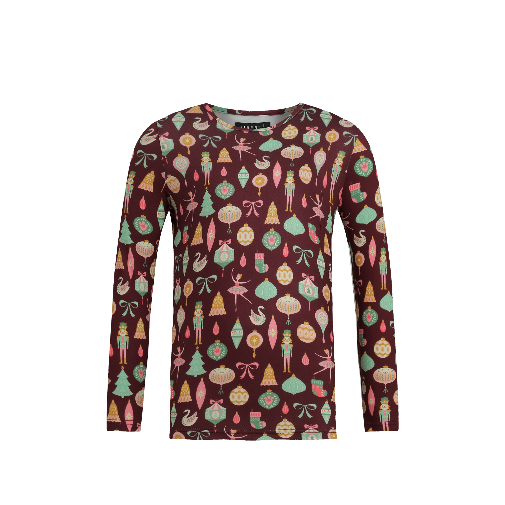 Liberté - Alma KIDS LS T-Shirt, 9659 - Ballerina Bordeaux