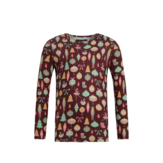 Liberté - Alma KIDS LS T-Shirt, 9659 - Ballerina Bordeaux