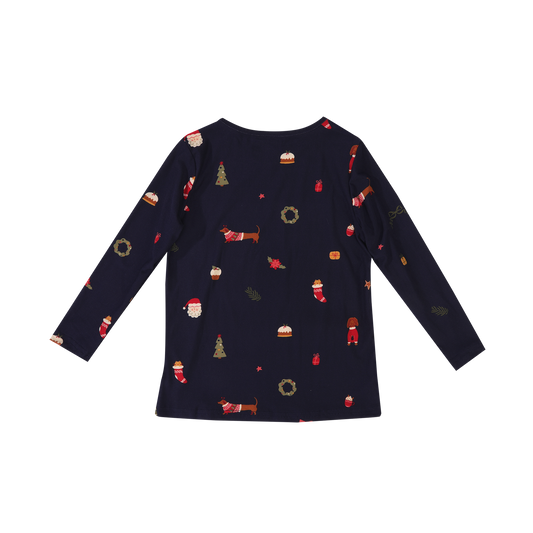 FORUDBESTILLING // Liberté - Alma KIDS LS T-Shirt, 9659 - Dog Navy (Forventet levering uge 42)