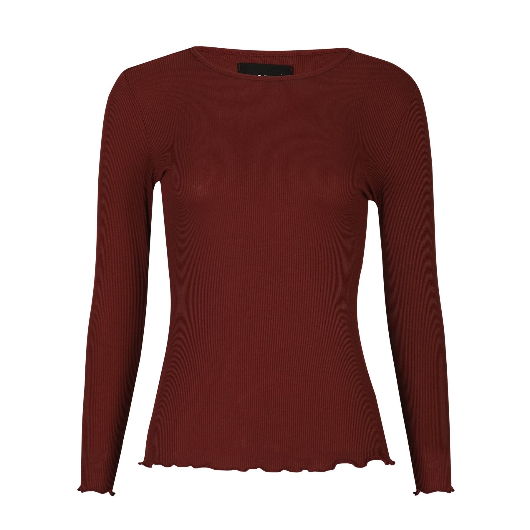 Liberté - Natalia LS Round Neck Blouse, 9914 - Bordeaux