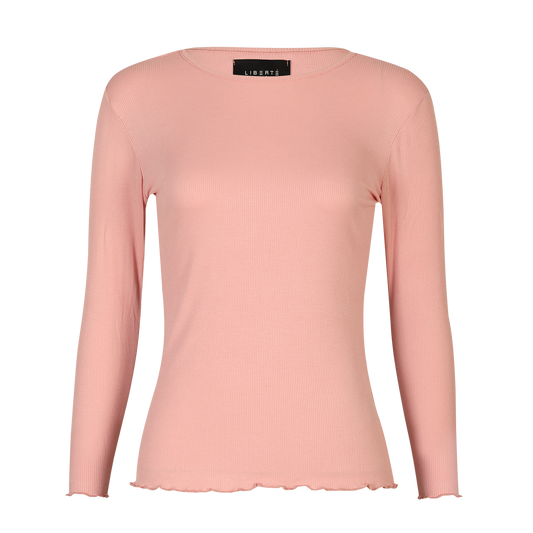 Liberté - Natalia LS Round Neck Blouse, 9914 - Dusty Rose