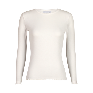 Liberté - Natalia LS Round Neck Blouse, 9914 - White