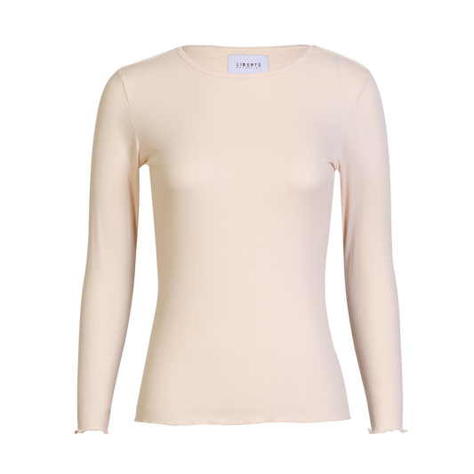 Liberté - Natalia LS Round Neck Blouse, 9914 - Creamy