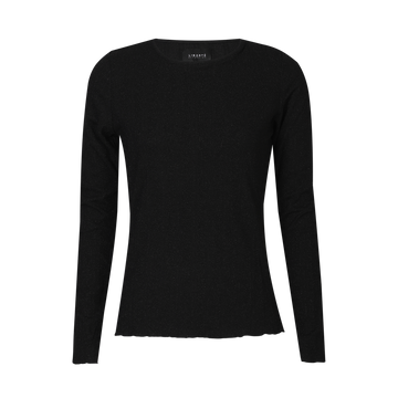 Liberté - Natalia LS Round Neck Blouse, 9914 - Black Lurex