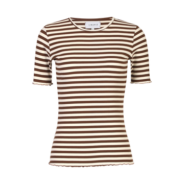 Liberté - Natalia SS Blouse, 9971 - Brown Creme Stripe