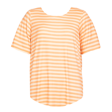 Liberté - Alma T-shirt SS, 9519 - Orange Peach Stripe