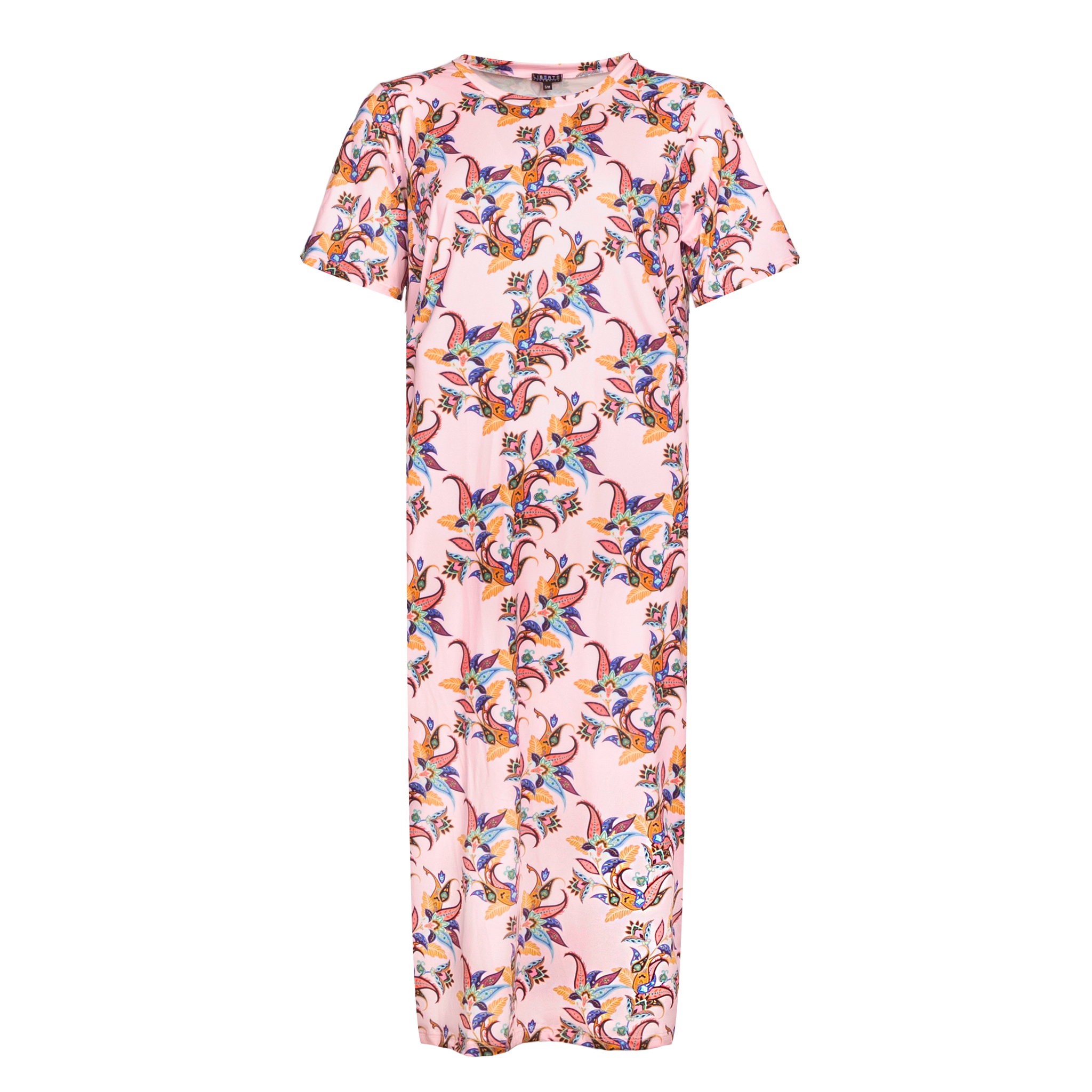 Liberté - Alma T-shirt Dress SS, 9562 - Rosa Multicolor Paisley