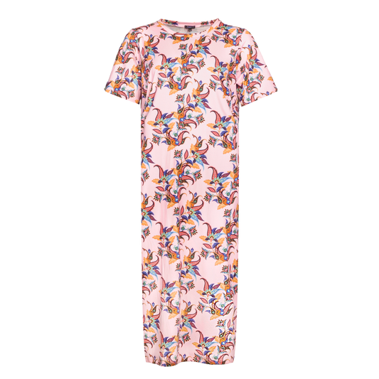 Liberté - Alma T-shirt Dress SS, 9562 - Rosa Multicolor Paisley