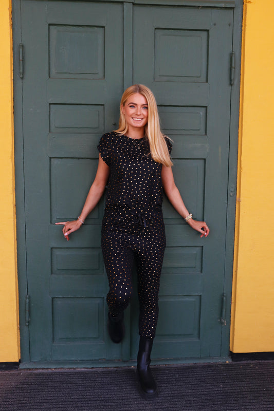 Liberté - Alma Pants, 9500 - Black Gold Heart