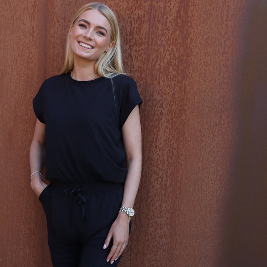 Liberté - Alma U T-shirt SS, 9581 - Black Black Simili