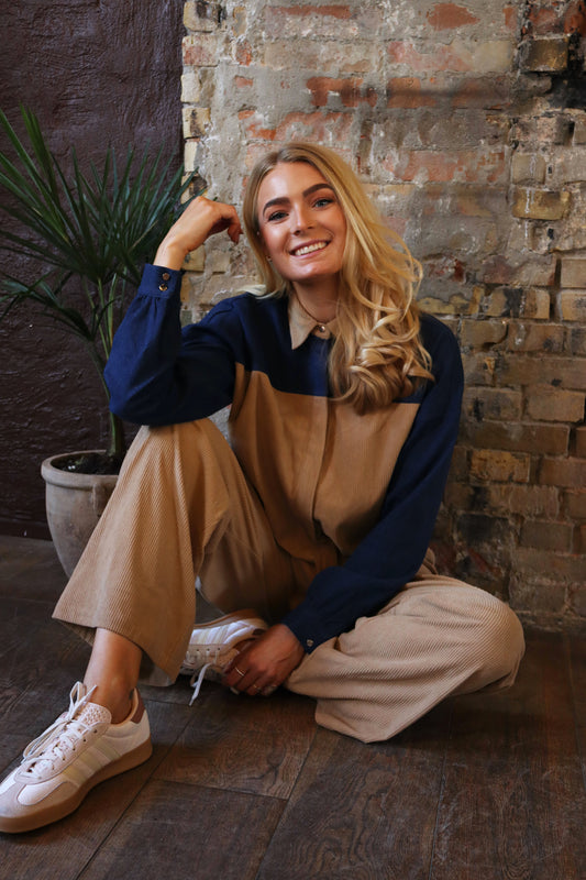 Liberté - Corduroy Wide Pants, 22303 - Sand