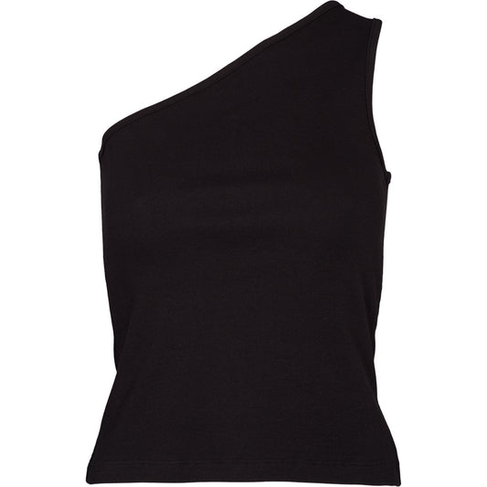 Basic Apparel - Ludmilla One Shoulder Top - Black